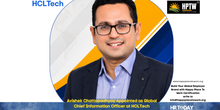 Avishek Chattopadhyay Appointed as Global Chief Information Officer at HCLTech
