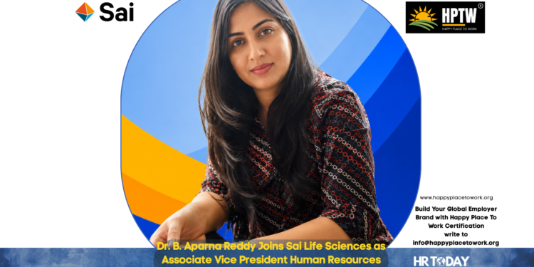 Dr. B. Aparna Reddy Joins Sai Life Sciences as Associate Vice President Human Resources