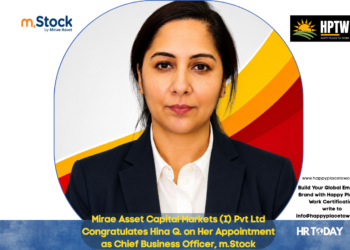 Mirae Asset Capital Markets (I) Pvt Ltd Congratulates Hina Q. on Her Appointment as Chief Business Officer, m.Stock