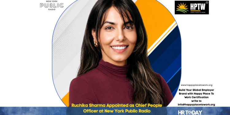 Ruchika Sharma Appointed as Chief People Officer at New York Public Radio