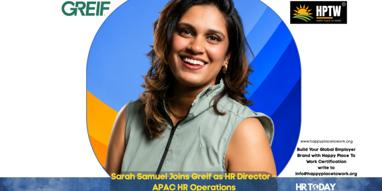 Sarah Samuel Joins Greif as HR Director – APAC HR Operations