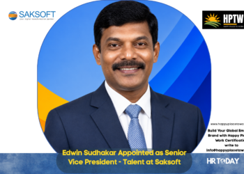 Edwin Sudhakar Appointed as Senior Vice President - Talent at Saksoft