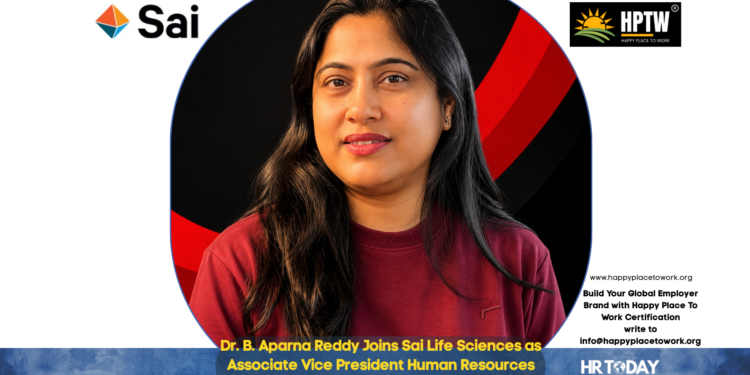 Dr. B. Aparna Reddy Joins Sai Life Sciences as Associate Vice President Human Resources
