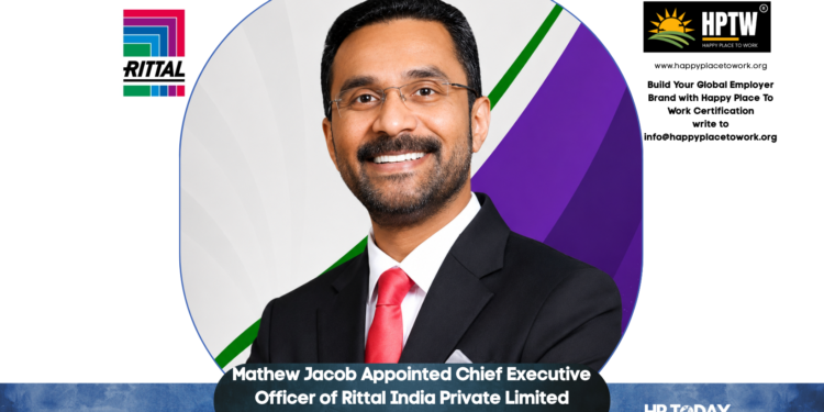 Mathew Jacob Appointed Chief Executive Officer of Rittal India Private Limited