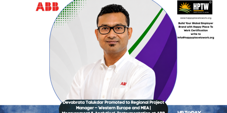 Devabrata Talukdar Promoted to Regional Project Manager – Western Europe and MEA | Measurement & Analytical, Instrumentation at ABB