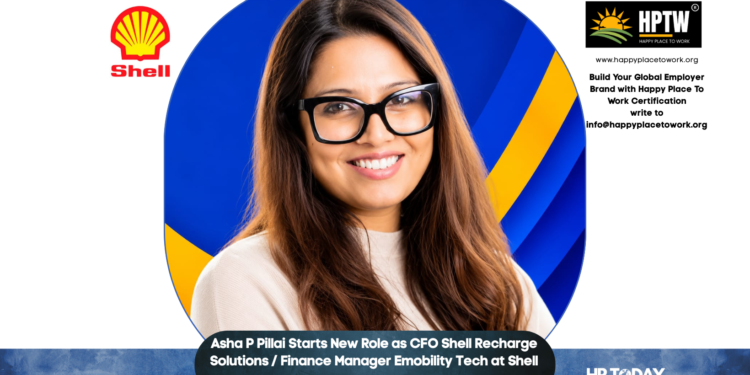 Asha P Pillai Starts New Role as CFO Shell Recharge Solutions / Finance Manager Emobility Tech at Shell