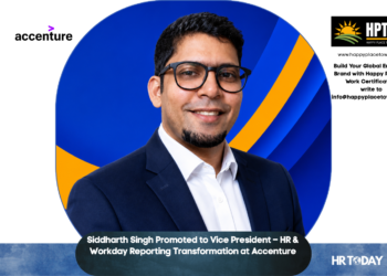 Siddharth Singh Promoted to Vice President – HR & Workday Reporting Transformation at Accenture
