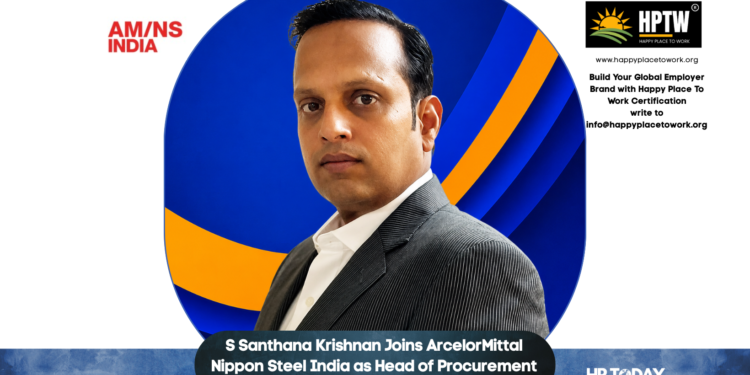 S Santhana Krishnan Joins ArcelorMittal Nippon Steel India as Head of Procurement