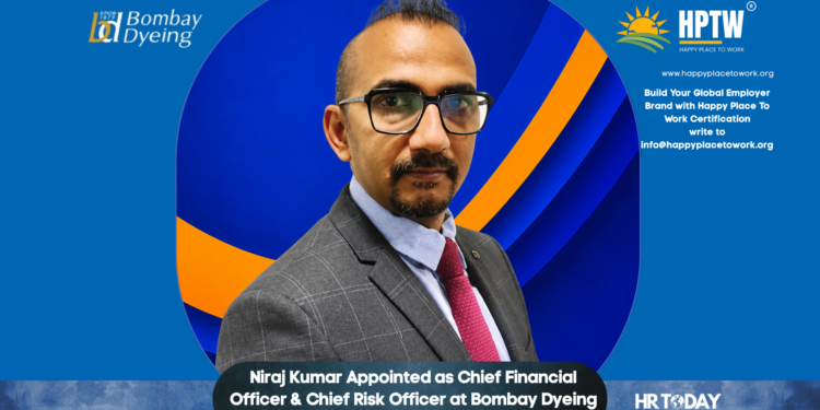 Niraj Kumar Appointed as Chief Financial Officer & Chief Risk Officer at Bombay Dyeing