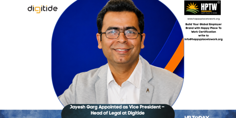 Jayesh Garg Appointed as Vice President – Head of Legal at Digitide