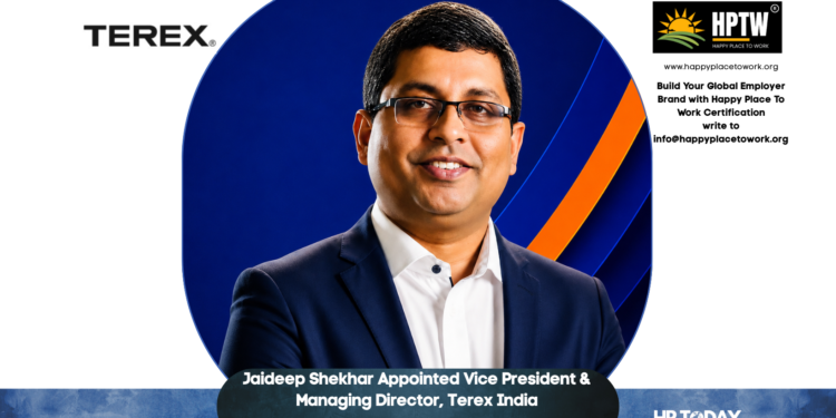 Jaideep Shekhar Appointed Vice President & Managing Director, Terex India