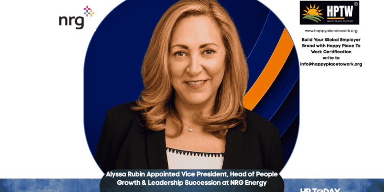 Alyssa Rubin Appointed Vice President, Head of People Growth & Leadership Succession at NRG Energy
