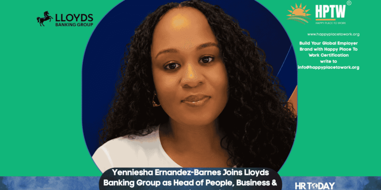 Yenniesha Ernandez-Barnes Joins Lloyds Banking Group as Head of People, Business & Commercial Banking