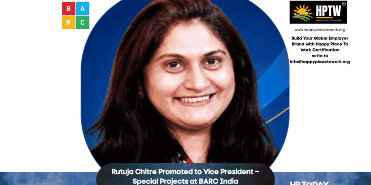 Rutuja Chitre Promoted to Vice President – Special Projects at BARC India
