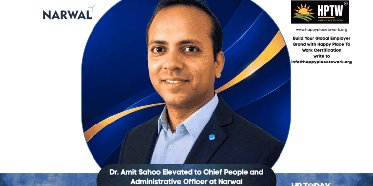 Dr. Amit Sahoo Elevated to Chief People and Administrative Officer at Narwal