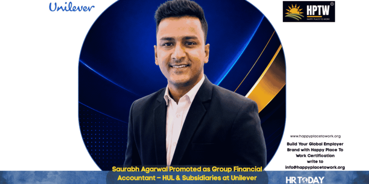 Saurabh Agarwal Promoted as Group Financial Accountant – HUL & Subsidiaries at Unilever