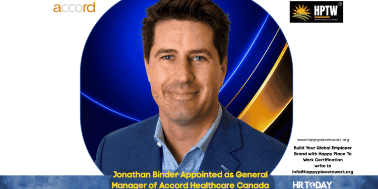 Jonathan Binder Appointed as General Manager of Accord Healthcare Canada
