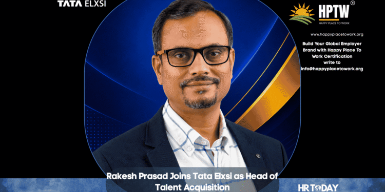 Rakesh Prasad Joins Tata Elxsi as Head of Talent Acquisition