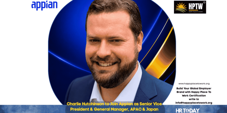 Charlie Hutchinson to Join Appian as Senior Vice President & General Manager, APAC & Japan
