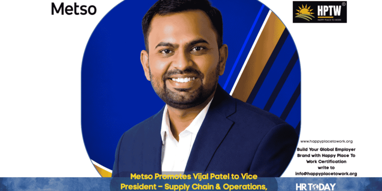 Metso Promotes Vijal Patel to Vice President – Supply Chain & Operations, North & Central America Region