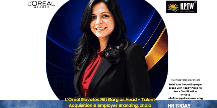 L'Oréal Elevates Riti Garg as Head – Talent Acquisition & Employer Branding, India