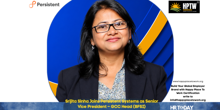 Srijita Sinha Joins Persistent Systems as Senior Vice President – GCC Head (BFSI)