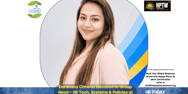 Darshana Chheda Elevated to Group Head – HR Tech, Systems & Policies at Tata Power