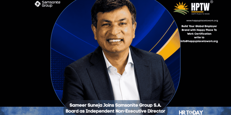 Sameer Suneja Joins Samsonite Group S.A. Board as Independent Non-Executive Director