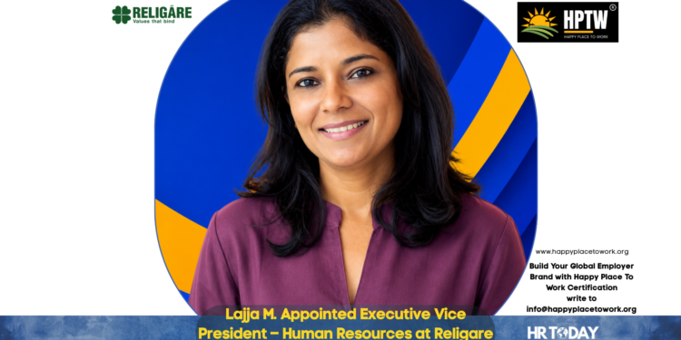 Lajja M. Appointed Executive Vice President – Human Resources at Religare Enterprises Limited