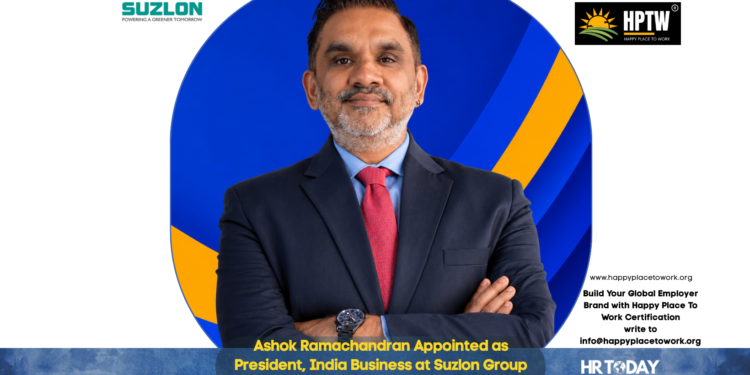 Ashok Ramachandran Appointed as President, India Business at Suzlon Group