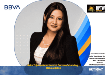 Sidra Taj Appointed Head of Corporate Lending – MENA at BBVA