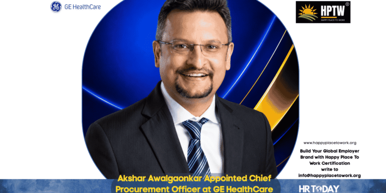 Akshar Awalgaonkar Appointed Chief Procurement Officer at GE HealthCare