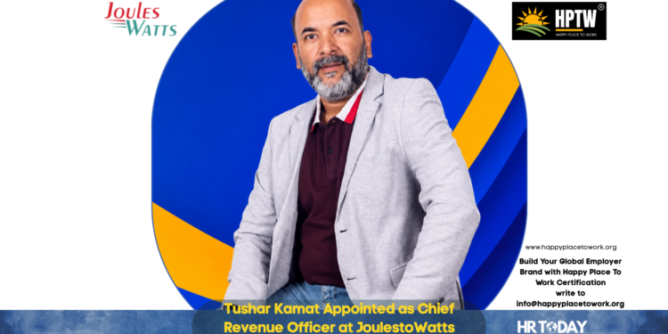 Tushar Kamat Appointed as Chief Revenue Officer at JoulestoWatts Business Solutions Pvt Ltd