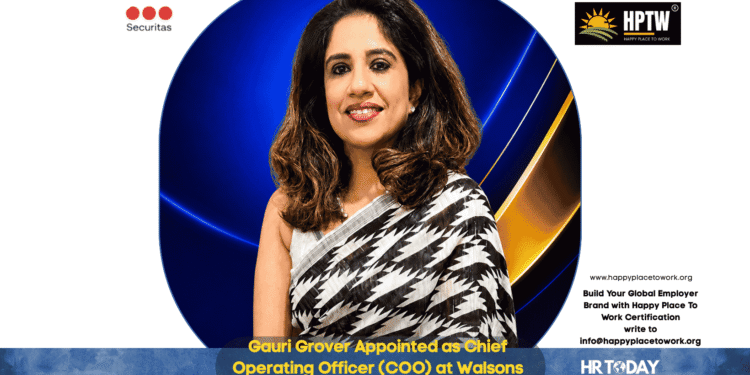 Gauri Grover Appointed as Chief Operating Officer (COO) at Walsons Securitas India