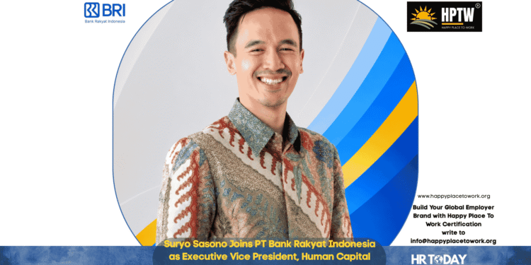 Suryo Sasono Joins PT Bank Rakyat Indonesia as Executive Vice President, Human Capital Strategy & Talent Management