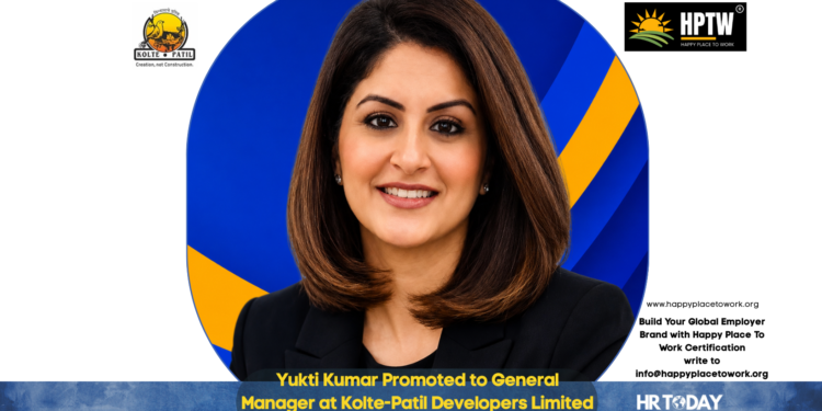 Yukti Kumar Promoted to General Manager at Kolte-Patil Developers Limited