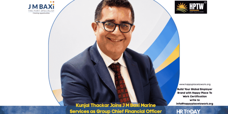 Kunjal Thackar Joins J M Baxi Marine Services as Group Chief Financial Officer
