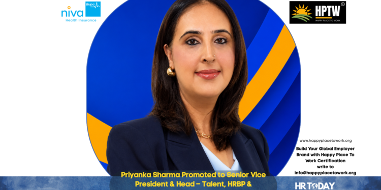 Priyanka Sharma Promoted to Senior Vice President & Head – Talent, HRBP & Sustainability at Niva Bupa Health Insurance