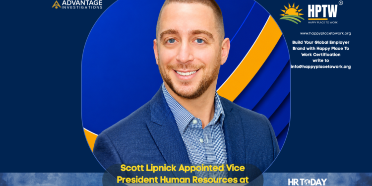 Scott Lipnick Appointed Vice President Human Resources at Advantage Investigations