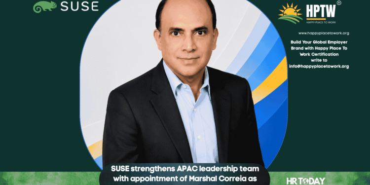SUSE strengthens APAC leadership team with appointment of Marshal Correia as General Manager for India and South Asia