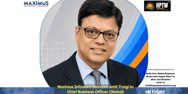 Maximus Infoware Elevates Amit Tyagi to Chief Business Officer (Global)