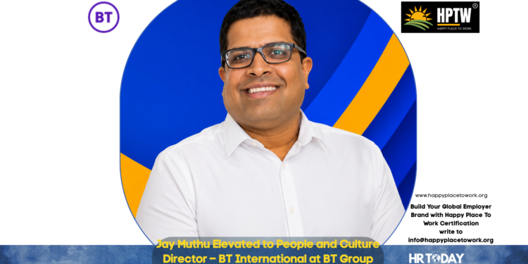 Jay Muthu Elevated to People and Culture Director – BT International at BT Group