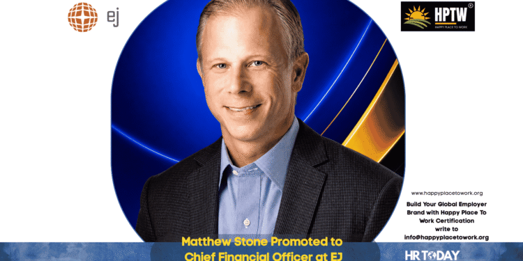 Matthew Stone Promoted to Chief Financial Officer at EJ