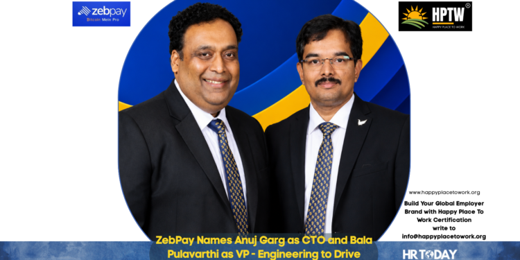 ZebPay Names Anuj Garg as CTO and Bala Pulavarthi as VP - Engineering to Drive Technology Growth