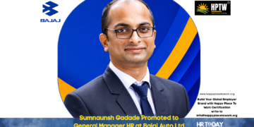 Sumnaunsh Gadade Promoted to General Manager HR at Bajaj Auto Ltd