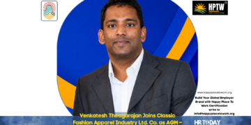 Venkatesh Theagarajan Joins Classic Fashion Apparel Industry Ltd. Co. as AGM – Learning & Development