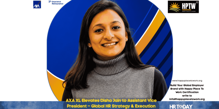 AXA XL Elevates Disha Jain to Assistant Vice President – Global HR Strategy & Execution
