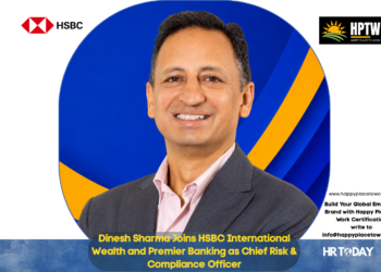 Dinesh Sharma Joins HSBC International Wealth and Premier Banking as Chief Risk & Compliance Officer