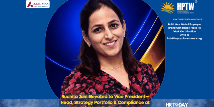 Ruchita Jain Elevated to Vice President – Head, Strategy Portfolio & Compliance at Axis Max Life Insurance