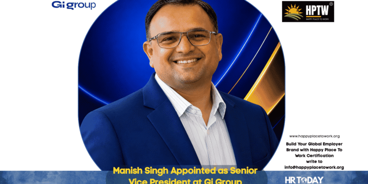 Manish Singh Appointed as Senior Vice President at Gi Group